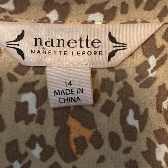 Nanette Laporte Fit & Flare Dress in Animal Print Sz 14 - Picture 8 of 10